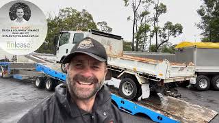 Dancing with my baby in the summer rain loading a truck-Little bit of a how to chain down too