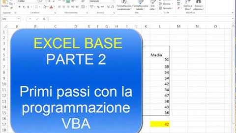 EXCEL BASE (Parte 2) Mettiamo i bottoncini ! Programmazione VBA semplice ed esempio per il lotto