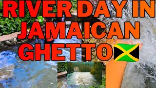 REAL JAMAICAN GHETTO LIFE| RIVER DAY!🇯🇲 #offgrid #rural #countryside #asmr #river #jamaica #jamaican