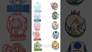 The Super Mario Glaxy brother's charector face matching game 🎯🎮#supermariogalaxy  #youtubeshorts