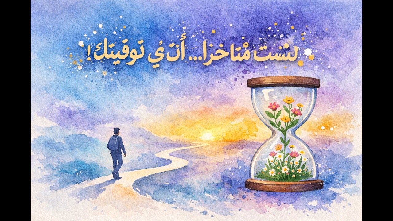 أنت لست متأخراً : الخروج من دوامة الضياع وفهم توقيتك الخاص