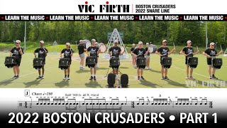 Learn The Music 2022 Boston Crusaders Snare Line Part 1