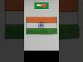 Indian flag drawing|Easy indian flag drawing #art #drawing #flag #india