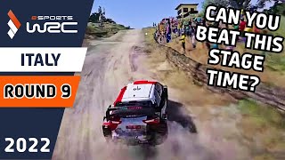 Esports WRC 2022 using WRC 10 - Round 9 - Rally Italy - World Record Stage Time!