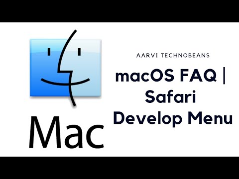 macOS FAQ | Safari Develop Menu