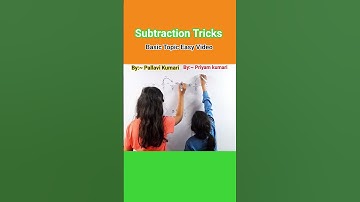 Subtraction Tricks Subtraction video #subtraction #trending #mathtricks #shortsvideo #youtubeshorts