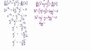 Implicit Differentiation Exercises 02