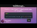 Walkthrough create a code snippet in visual studio code with snappify 