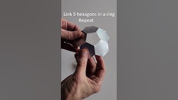 Paper soccer ball (truncated icosahedron or "fullerene") in 40 seconds
