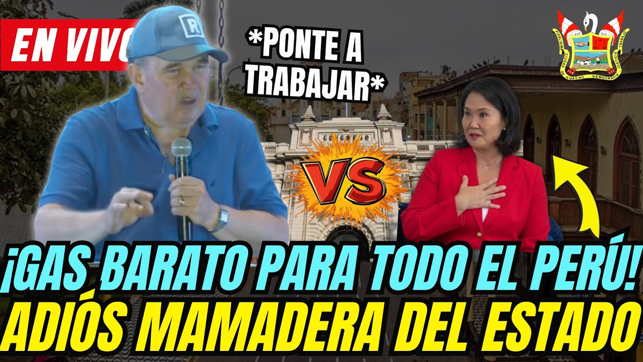 💥 ¡PORKY HACE HISTORIA EN HUACHO! Rafael López Aliaga Mitín Político desde el Norte Chico