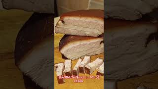 SLĂNINUȚĂ FIARTĂ CU FOI DE CEAPĂ🥓🧅#sunca #slanina #cookathome #homemaderecipe #romania