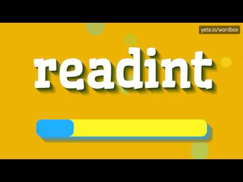 READINT - HOW TO PRONOUNCE IT!?