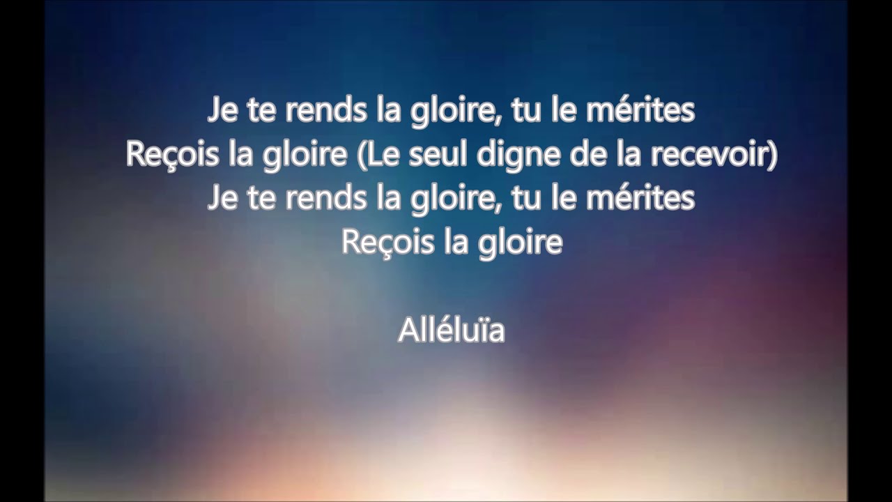 Africa New Gospel & Marcel Boungou- Tu le mérites (Paroles)