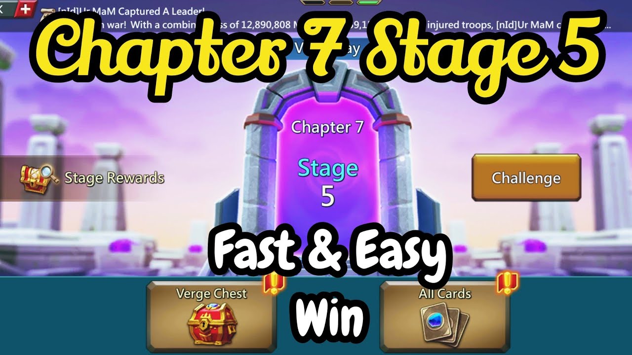 Lords Mobile Vergeway Chapter 7 Stage 5