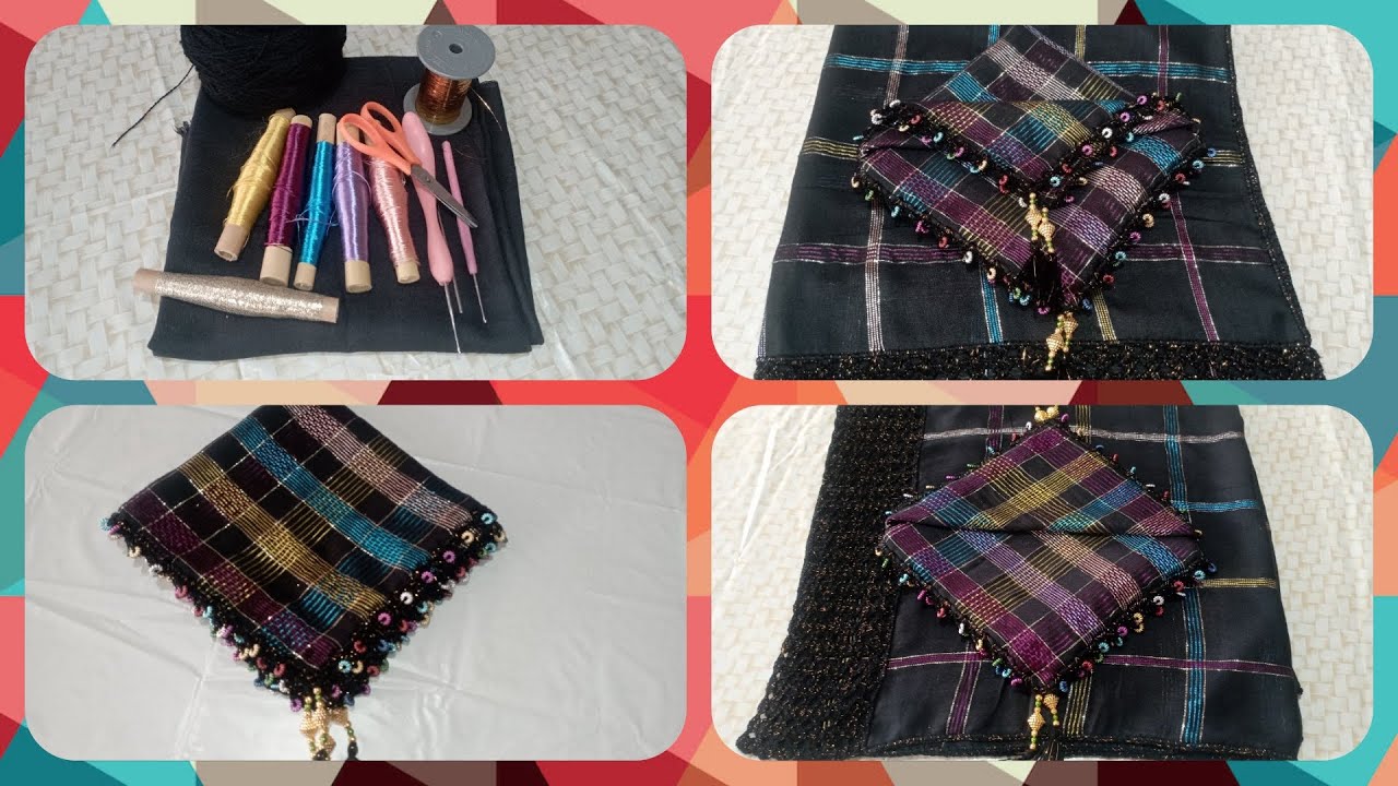 خدمت زيف حياتي مع شال شتوي أنيق بخيط الحرير والصوف وزينتو بالعقيق | طريقة الخدمة كاملة ✨🌹