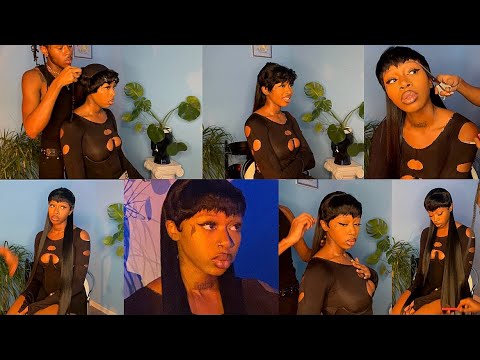 40” MULLET | 27 PEICE | SHORT WIDOW BANG 🦉|CARDI INSPIRED | QUICK WEAVE WIG| LONNIE. B