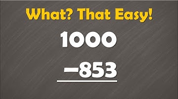 Subtract WITHOUT Borrowing: The No-Borrowing Hack