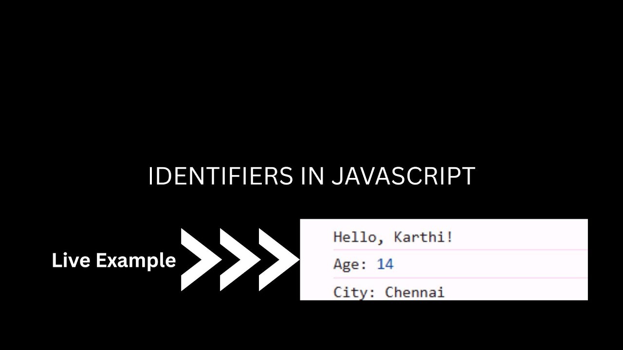 What is Identifiers in JavaScript ? | Learn JavaScript | Crack The Code ...