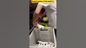 The world fastest workers you must know #shorts #short