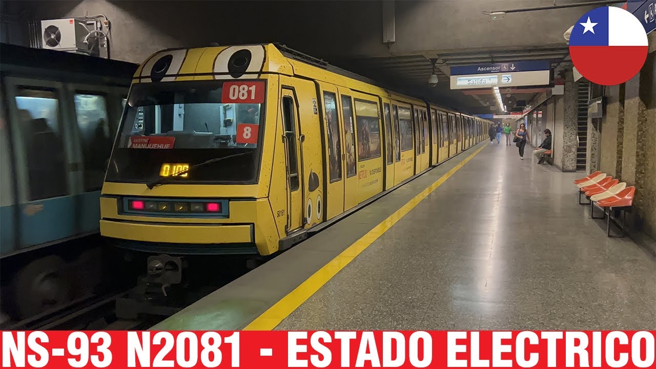 Metro De Santiago | NS-93 N2081 con publicidad de Estado Electrico - Netflix