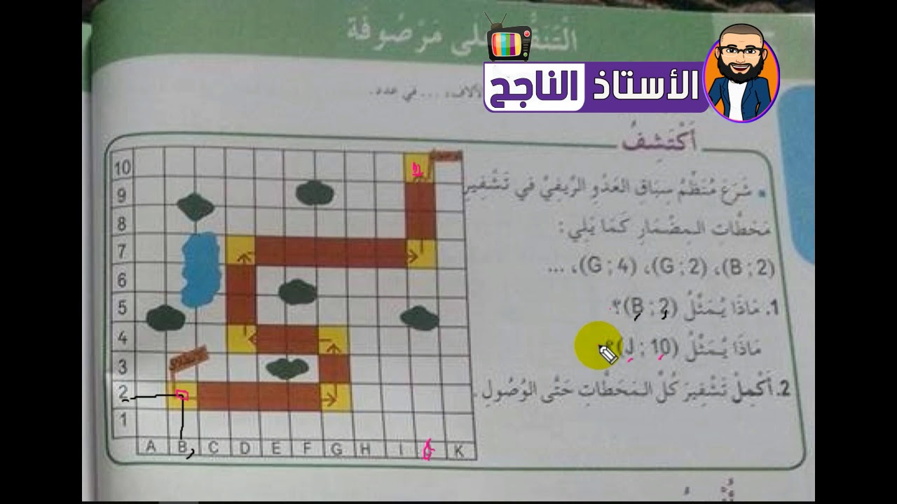 شرح درس التنقل على مرصوفة ص 16 للسنة الرابعة