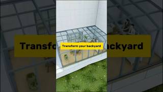 Transform your backyard 👍🏻 #foryou #sunroom #design #backyard #villa #garden #tinyhouse #garden