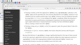 16  Node js API Buffer