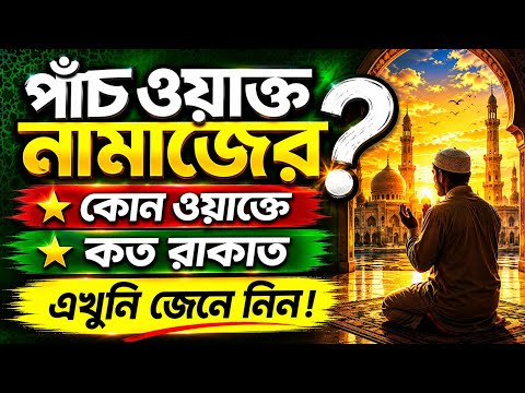 পাঁচ ওয়াক্ত নামাজের কোন ওয়াক্তে কত রাকাত জেনে নিন | Namaz Koto Rakat