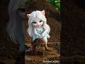 Cute kitten covered in mud 🐱 #shorts #cats #aicats #story #cute #animation #aivideo