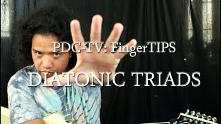 Perfecto De Castro FingerTIPS: Diatonic Triads (Guitar Lesson)