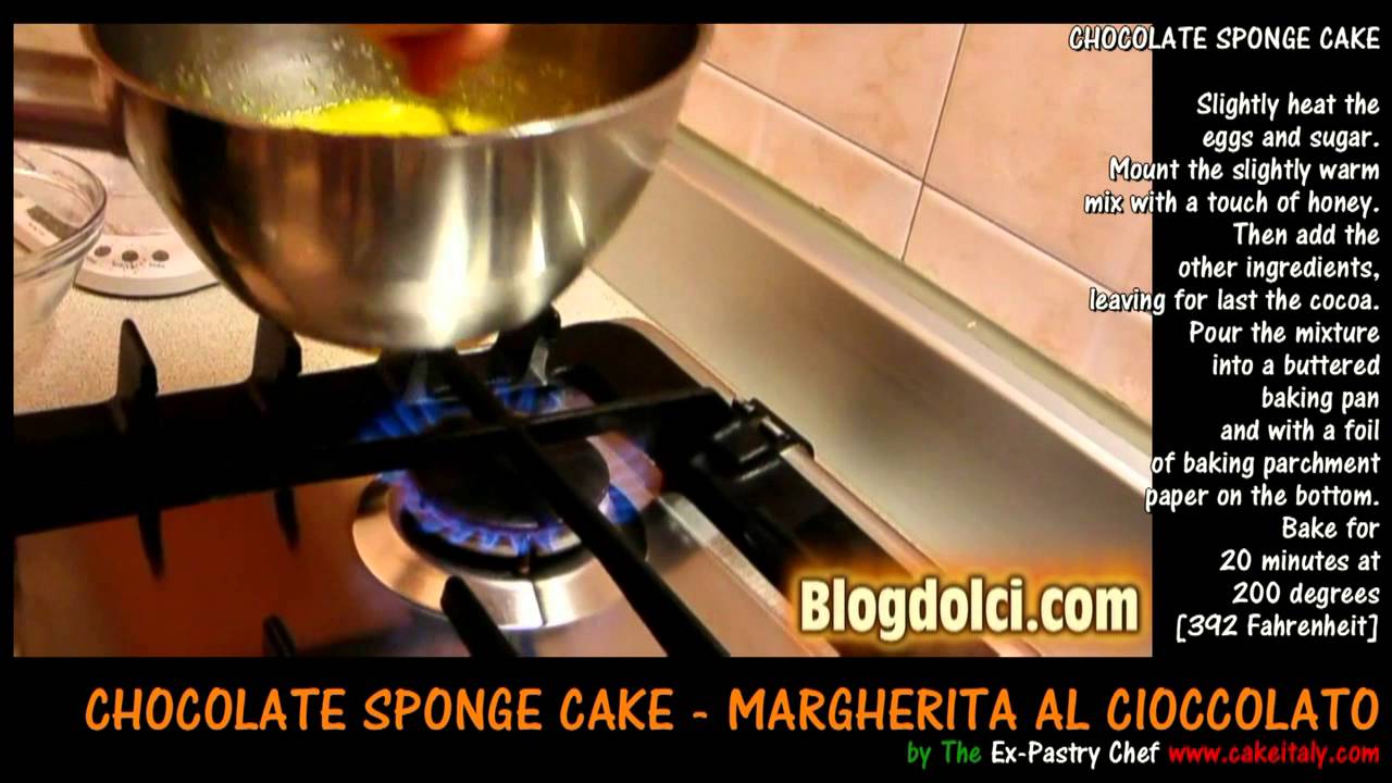 Chocolate Sponge Cake Recipe from Italy Margherita al cioccolato