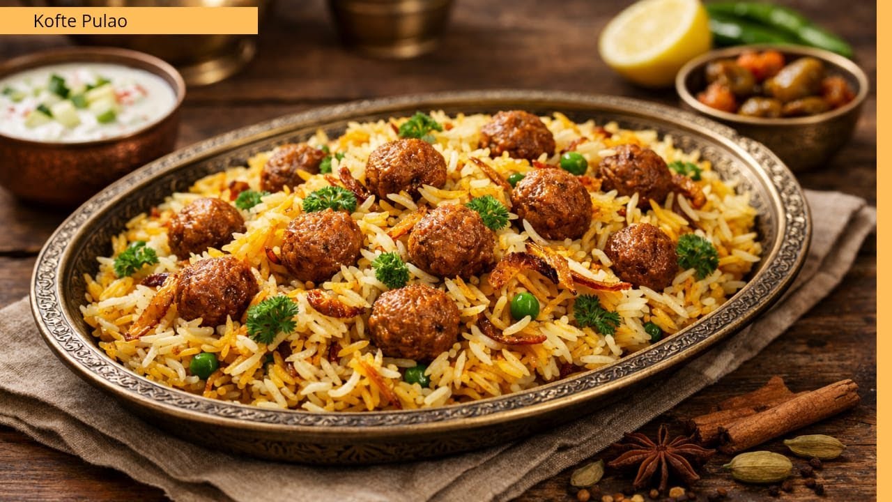 Beef Kofte Pulao Recipe | Soft Juicy Kofte | Full Family Meal
