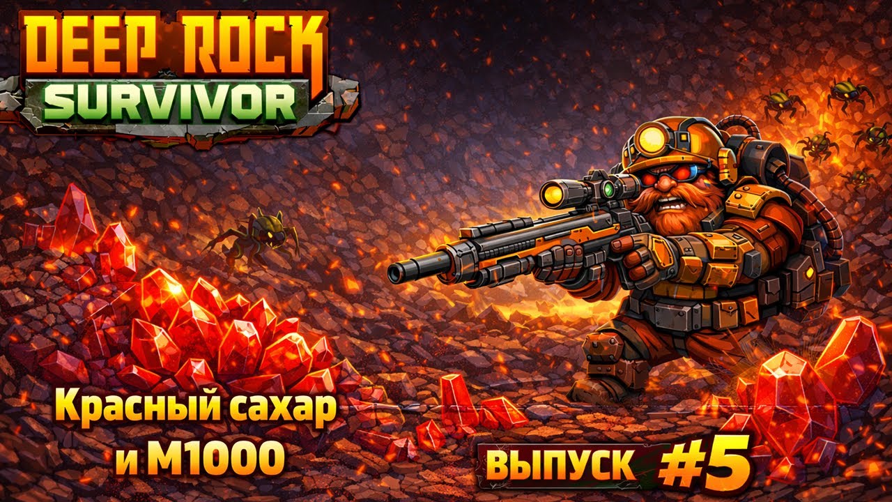 Красчный сахар и M1000 • Прохождение: Deep Rock Survivor#5