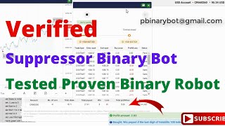 Verified Binary.com Bot - Suppressors Premium Binary Bot | Tested Proven Binary Robot