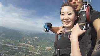 Jazz & Fha first skydive - Thai sky adventure