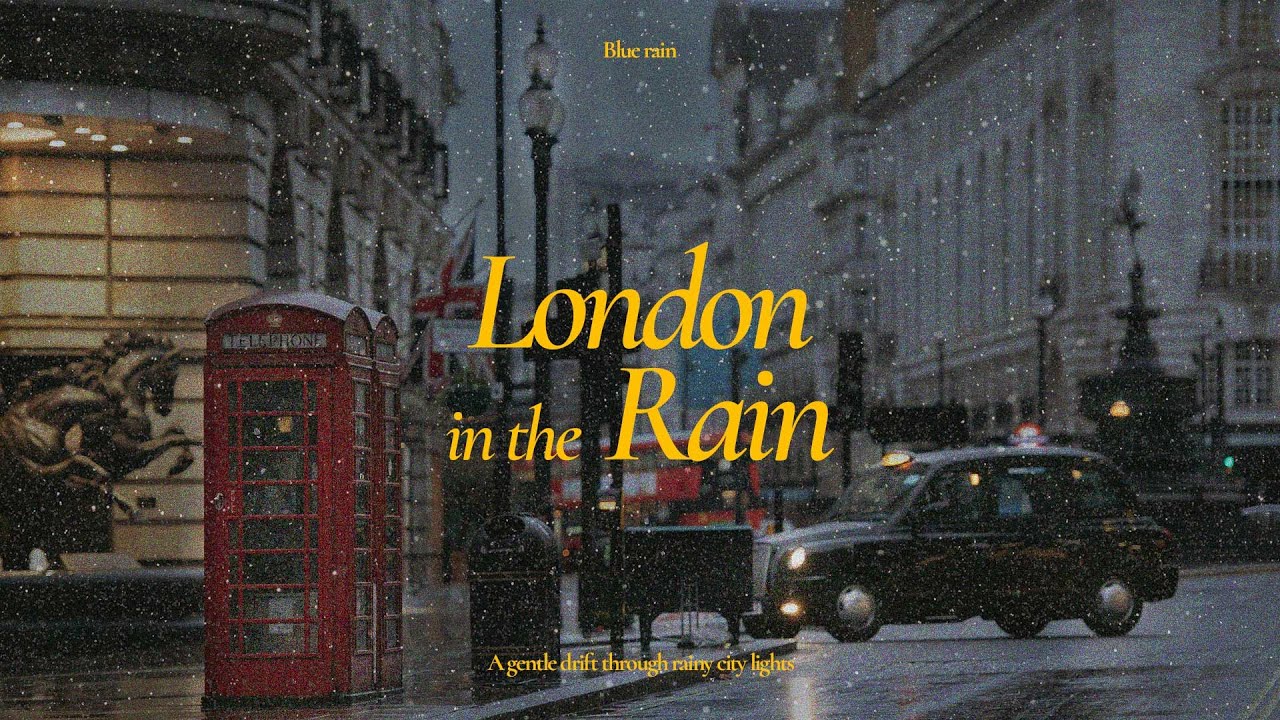 Дождливые улицы Лондона 🌧 Спокойные городские вайбы в движении ☔ Урок по дизайну