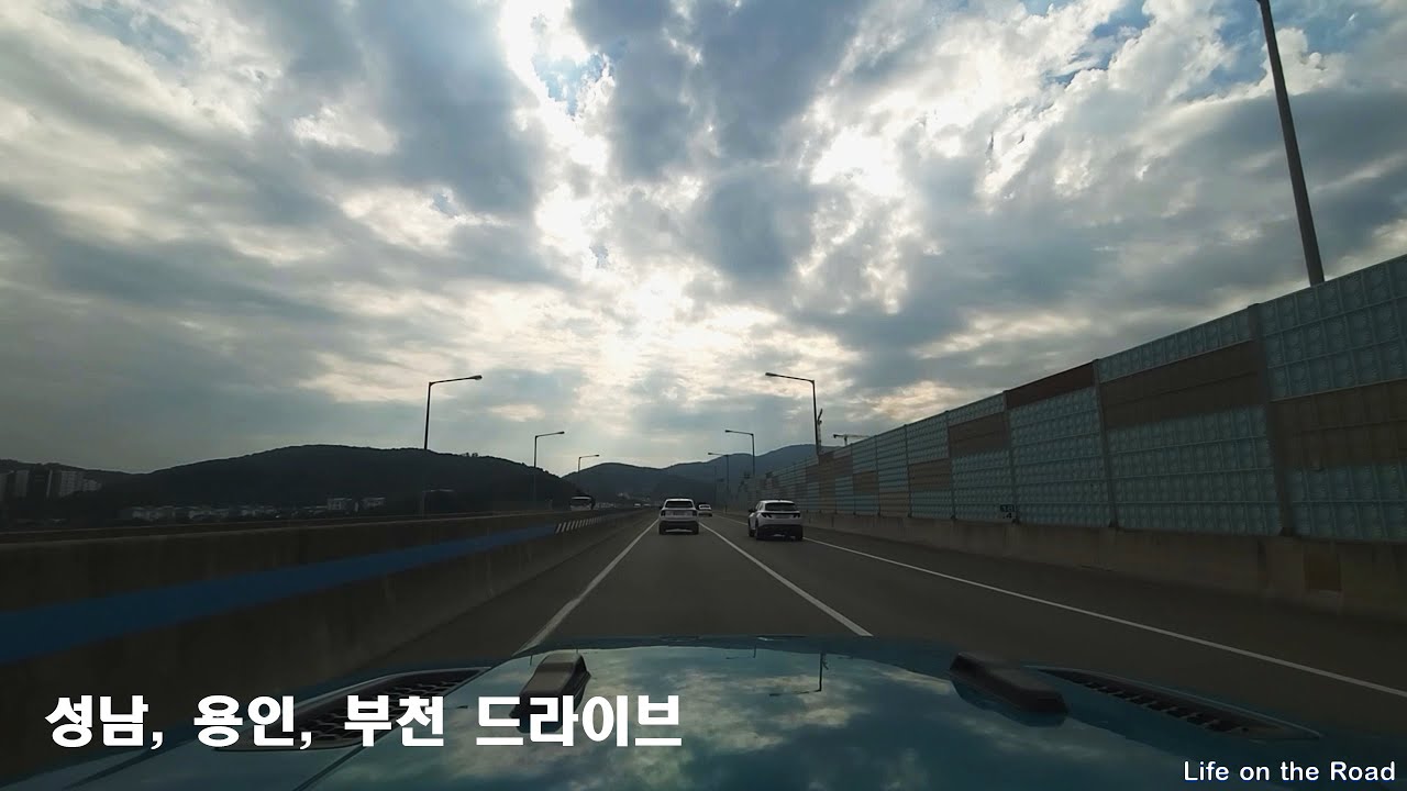 성남, 용인, 부천 드라이브 / Seongnam, Yongin, and Bucheon Drive / 4K