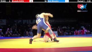 70 KG Nick Marable USA vs Mustafa Kaya Turkey