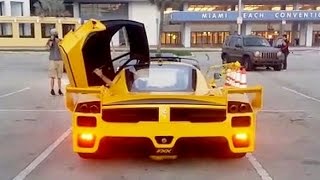 Here in miami, there was a supercar gathering, including this rather
insane ferrari fxx. pretty unusual to see it on the road, you'll hear
its monstruous sta...