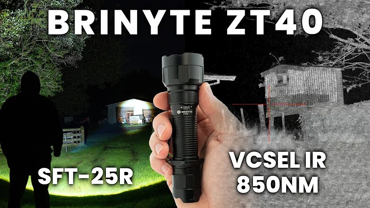 Brinyte ZT40, SFT-25R & IR 850nm Review, Focusable/Zoom Hunting Flashlight