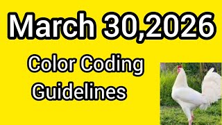 March 30,2026 Color Coding Guidelines 