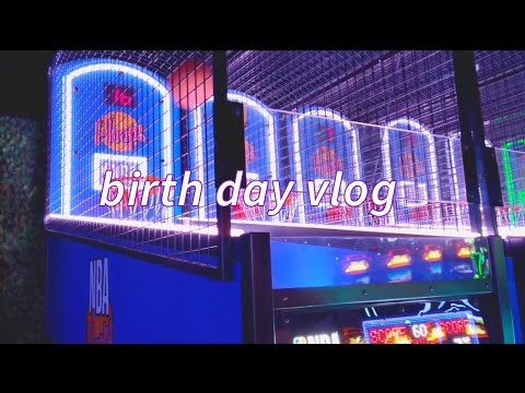 a late birthday vlog | children of the whales 🧸 ; arcade, cake, dinner & phone layout !