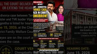 Vijay–Sangeetha Divorce Case Back in Court Tomorrow!