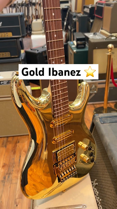 Hot or not? All gold Ibanez Joe Satriani Signature #ibanez #guitar #joesatriani #shred #guitarist