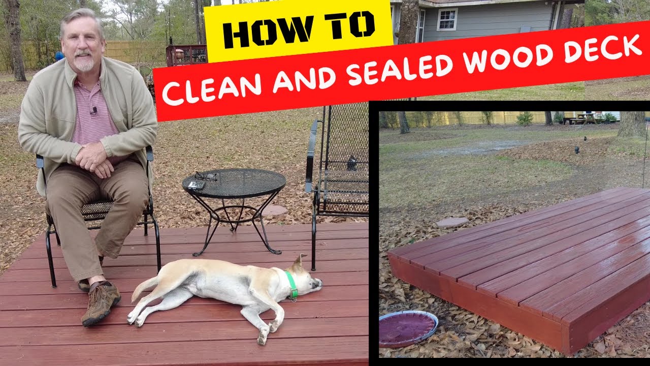 How to Clean, Renew and Seal a Wood Deck, that is in good condition
