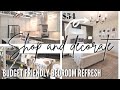 Decorate with me on a budget | Shop and decorate with me | Farmhouse bedroom decor | FAMILY UPDATE!