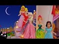 Barbie y las Princesas Ana Y Elsa de Frozen van al Baile del Palacio - Vídeos de Juguetes en Español