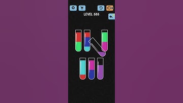 Water Color Sort Level 555 Walkthrough Solution iOS/Android