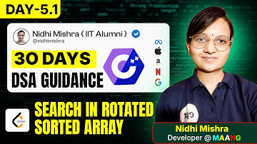 Search in Rotated Sorted Array | EPT DSA Challenge Day-5 Morning #dsa #placementpreparation