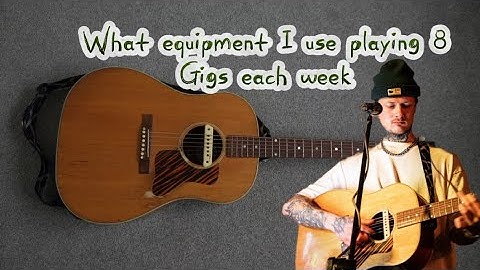 My full Gig Set up as a Solo Acoustic Singer
